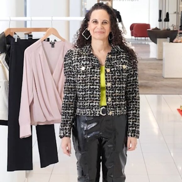 L'Agence Kasey Metallic Tweed Blazer - Picture 3 of 3